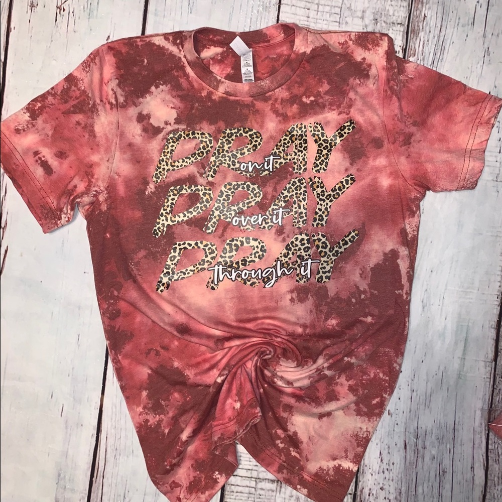Pray Pray Pray Bleached Tee